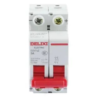 德力西 DZ47SZ2C3小型直流断路器 DZ47sZ 2P 6kA Ii(C) 3A DC500V