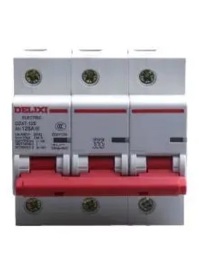 DELIXI(德力西)DZ471253D125大电流断路器DZ47-125 3P li(D) 125A