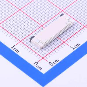 FFC/FPC连接器 间距:0.5mm P数:24P 翻盖式 下接 AFC01-S24FCA-00