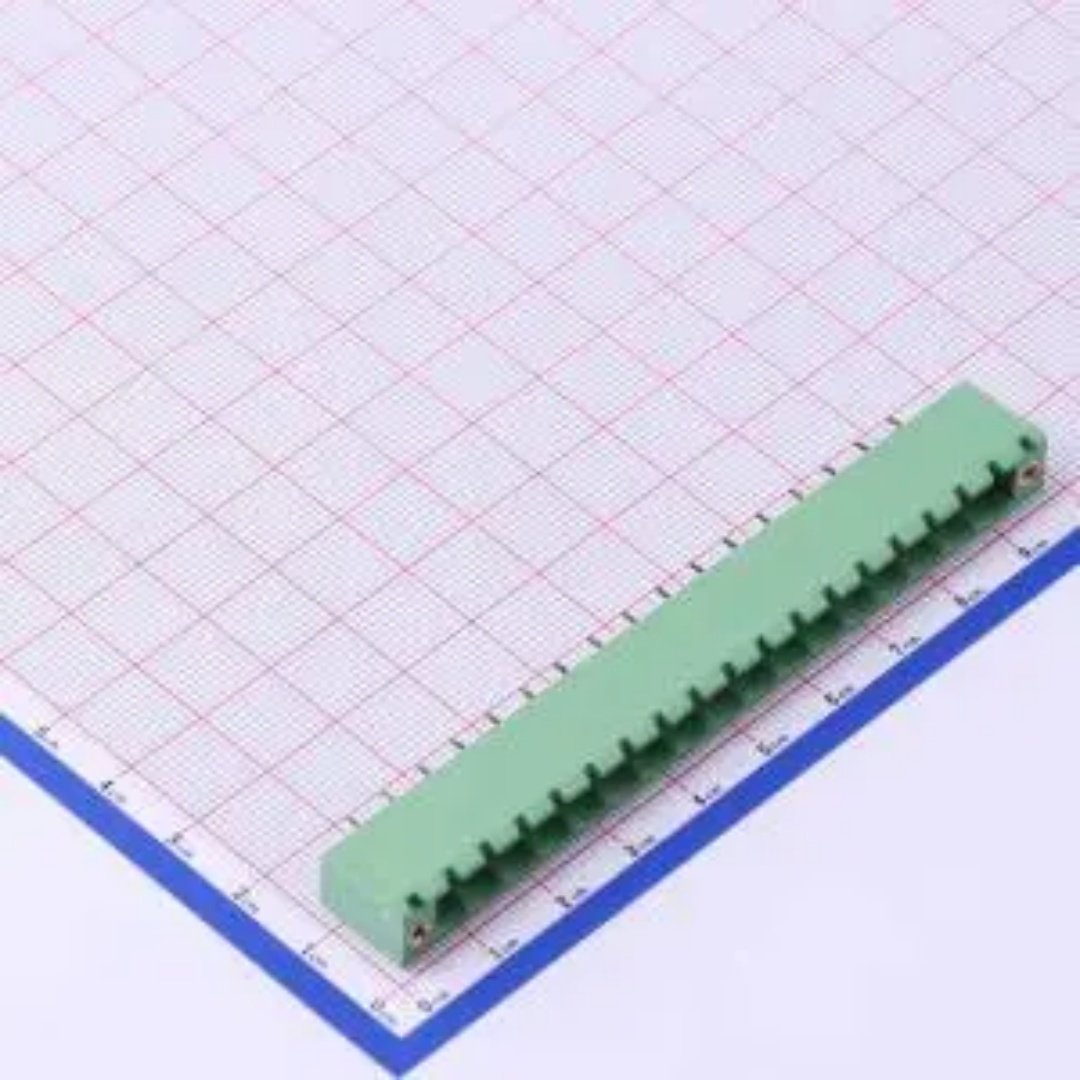 WJ2EDGVM-5.08-17P插拔式 5.08mm螺丝固定接线端子1x17P每排P数17