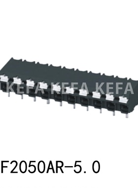 科发电子 KF2050AR-5.0 间距5.0MM 2PIN--12PIN 黑色 SMT接线端子