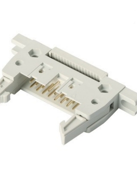接插件 压线式牛角 压排牛角 DC2-14P 2*7 间距2.54MM 无耳灰色