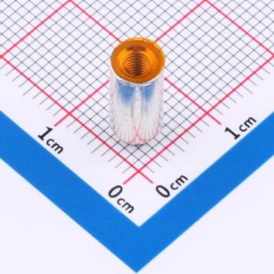 SMTSOM3120BTRB电路板表贴圆螺母柱PCB贴片连接器M3X12铜镀锡盲孔