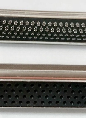 D-SUB插头 全铜 黑胶 焊线式 DB-78P 孔母头 四排78芯接头 焊线式