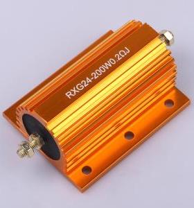 HoRX-200W-200mR-5% 铝壳/瓷管电阻200mΩ±5%200W封装：螺栓安装