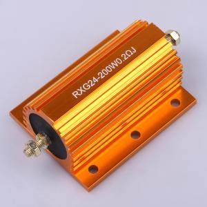 HoRX-200W-200mR-5% 铝壳/瓷管电阻200mΩ±5%200W封装：螺栓安装