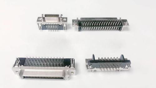 SCSI-14P/20P/26P/36P/50P DR槽式 SISC弯脚母座打印机插座连接器