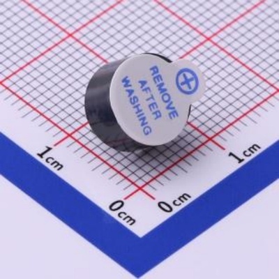 电磁蜂鸣器 HNB09A05 封装 插件,D=9mm 直径φ9*5.5mm 脚距5mm 5V