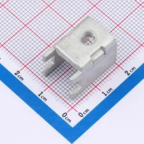 PCB焊接端子插板铆垫片 M5螺孔 焊脚4 电流150A  13x19x14.1mm