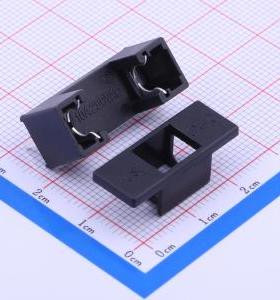 FH1-200CK-B 保险丝座(盒) 保险丝夹5*20黑色（两件套）封装 插件