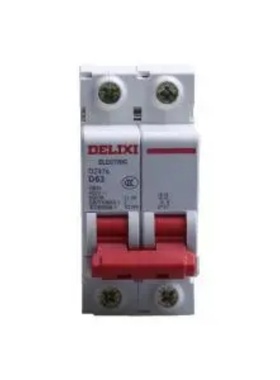 DZ47SN2D63 微型断路器 德力西 小型标准断路器 DZ47s D型 2P 63A