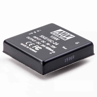 DKE15B-05 15W 18~36V 输入 ±5V 双路输出明纬DC-DC转换电源