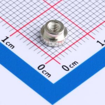 SMTSOM2.515BTR 电路板表贴圆螺母柱PCB贴片连接器M2.5X1.5铜镀锡