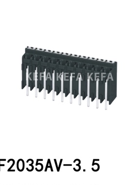 科发电子 KF2035AV-3.5 间距3.5MM 2P--12PIN 黑色 SMT接线端子
