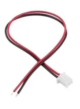 XH2.54 2P 200MM 单端镀锡3.0MM UL1007/24 双线 红/黑 XH2.54-2P