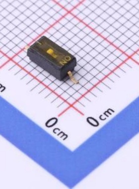 DSHP01TSGER封装SMD2.9x5.4mm贴片拨/编码开关1位单PIN间距1.27mm