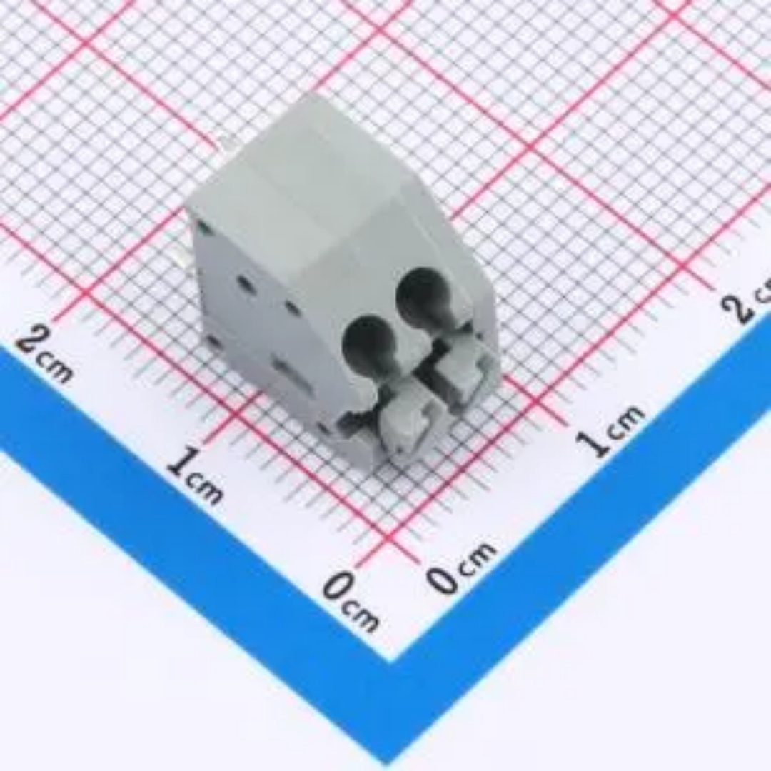 WJ250A-3.5-2P 弹簧式3.5mm交错脚 接线端子 直插 排数1 每排P数2
