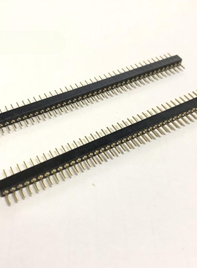 双排圆针 双头针 间距1.778MM 1*40P/2*40P 圆针双排针 全金
