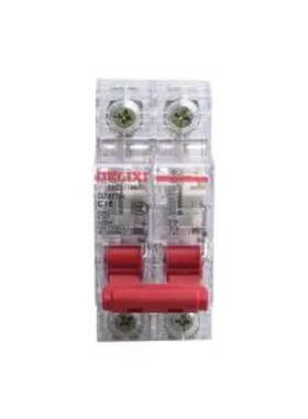 DELIXI德力西DZ47TRN2C16小型断路器DZ47TR透明MCB 6kA 2P C型16A