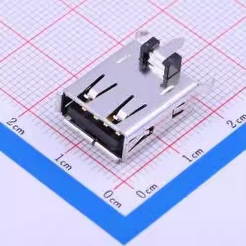 USB连接器 UBAS-4R-D14D-4D(LF)(SN)  封装 插件 Type-A 母 盒装