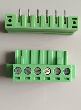 接线端子 插拔式 JM2EDGKM JM2EDGRM -5.08 6P 弯脚 90度 带耳