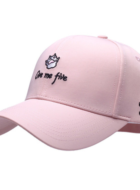 显脸小透气防紫外线棒球帽女圆脸大脸适合的帽子韩版百搭潮鸭舌帽