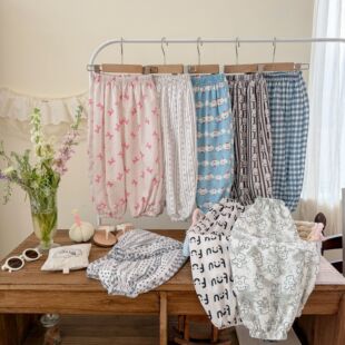 中小童睡裤 儿童2026夏季 宽松家居裤 男女童韩版 批 新款