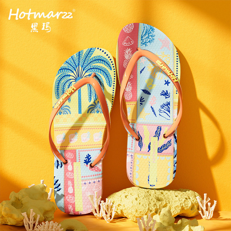 hotmarzz/黑玛人字拖鞋女夏外穿防滑沙滩凉拖新款游泳洗澡沙滩鞋,女鞋,人字拖,淘宝优惠券,粉丝福利购,淘宝优惠卷
