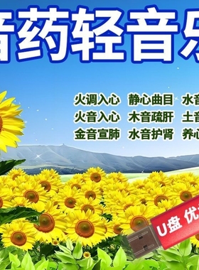 五音养生曲助眠音乐U盘高音质MP3纯音乐养生静心轻音乐舒缓心情