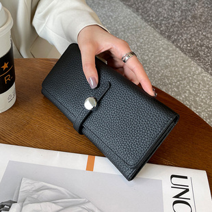钱包女款2025新款女士长夹放现金长款真皮高级感大容量钱夹皮夹
