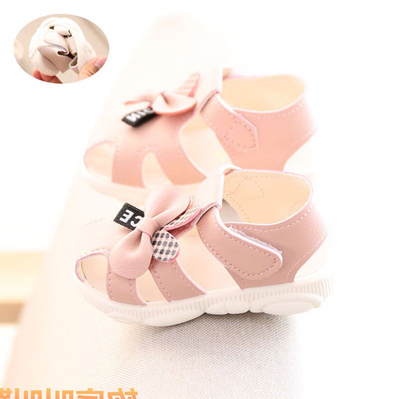 新款夏季0女宝宝凉鞋1-2岁包头公主男童婴儿叫叫鞋防滑学步鞋软底|ruв категории детская обувь/детская обувь/между родителями и детьми обувь, сандалии - от Buy2taobao.com для оказания профессиональной услуги покупки агента Taobao