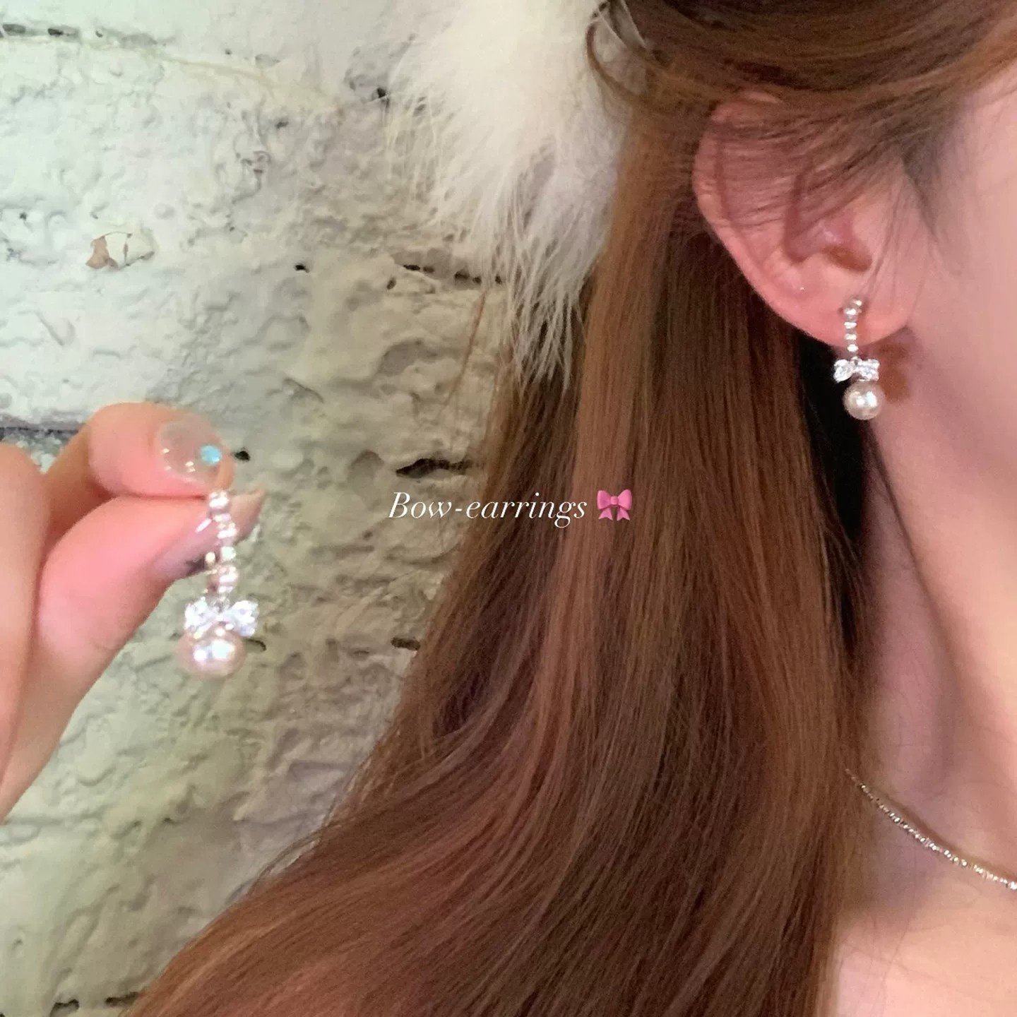 韩系闪锆蝴蝶结曼塔玫瑰珍珠耳环女轻奢高级感气质耳钉绝美耳饰