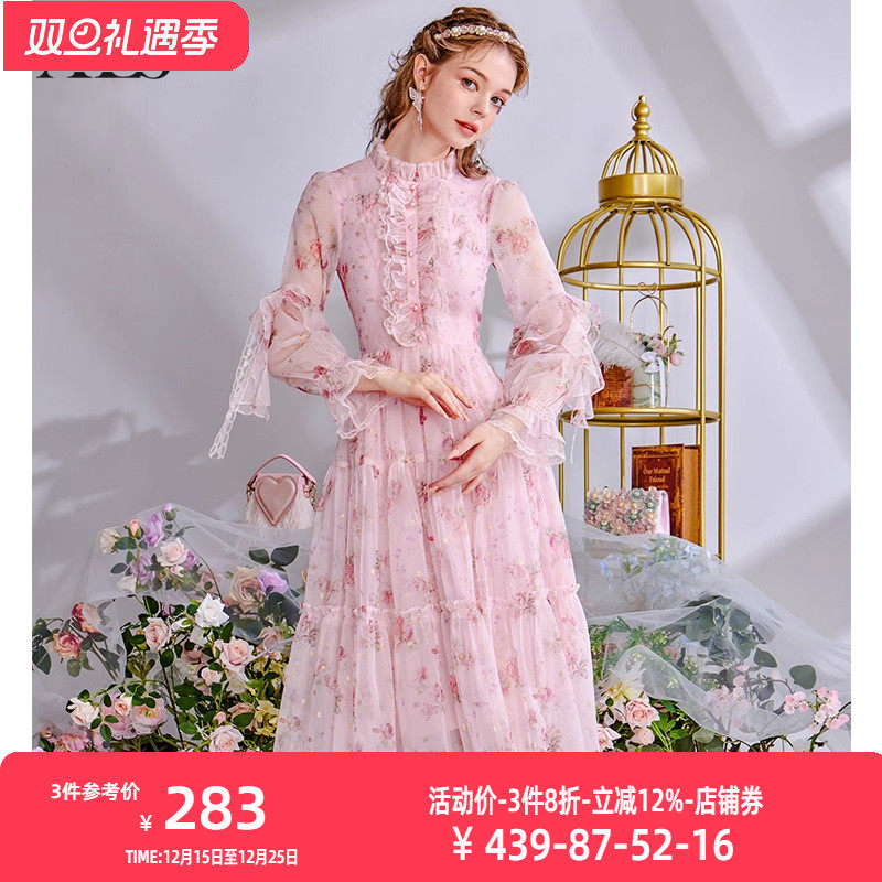 2025秋季新款法式复古连衣裙