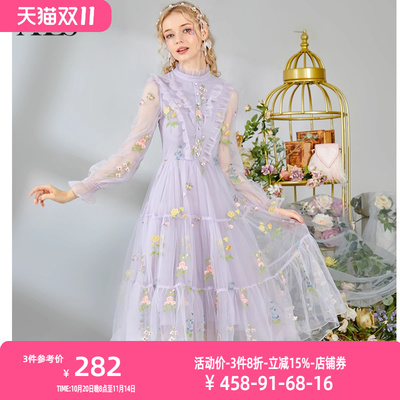 2025年秋新款法式复古连衣裙