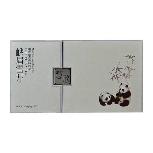 峨眉雪芽 2026新茶明前春茶绿茶慧欣120g新款礼盒包装   4g小袋装