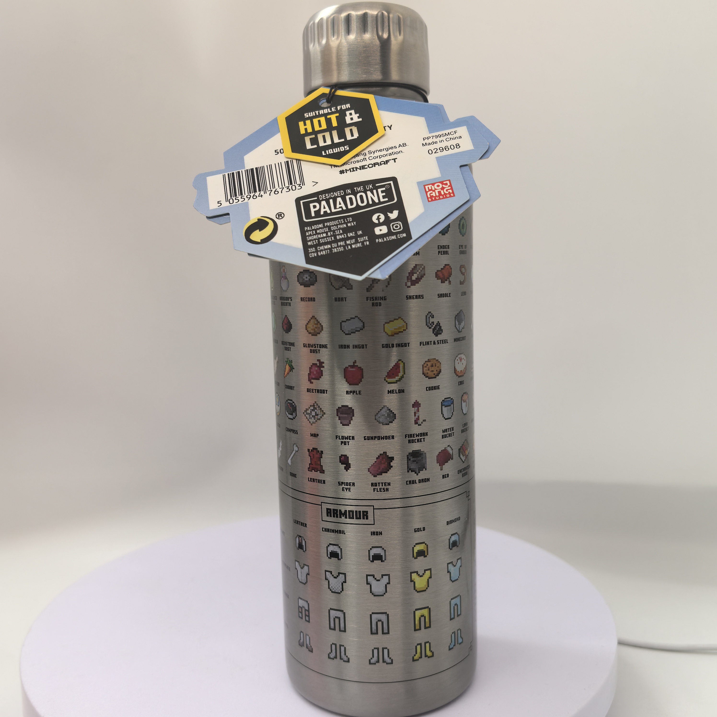 现货我的游戏周边不锈钢水杯男女学生金属保温杯儿童运动水壶