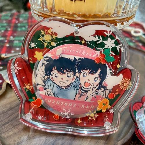 圣诞58mm亚克力手套吧唧框