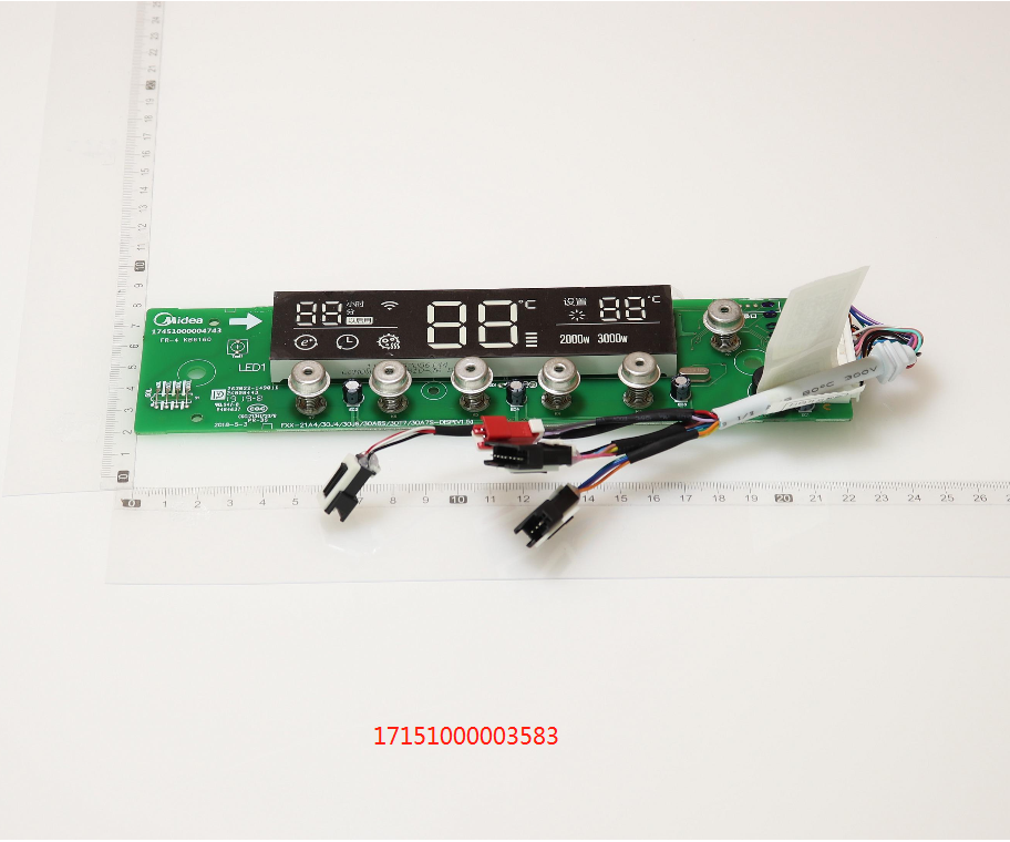 适用美的电热水器显示板按键F6030-J6(HE) F6030-A6S(HE)开关面板