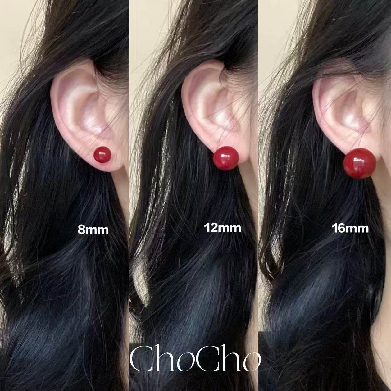 2026红色仿珍珠925银针新年耳钉EH0170,童装/婴儿装/亲子装,T恤,淘宝优惠券,粉丝福利购,淘宝优惠卷