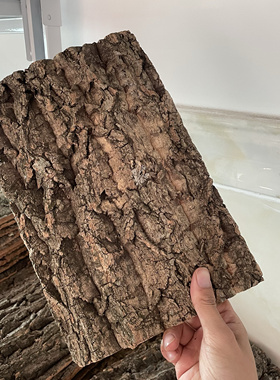 真树皮背景板天然香槟软木树皮爬宠缸造景水族雨林缸背景树皮装饰