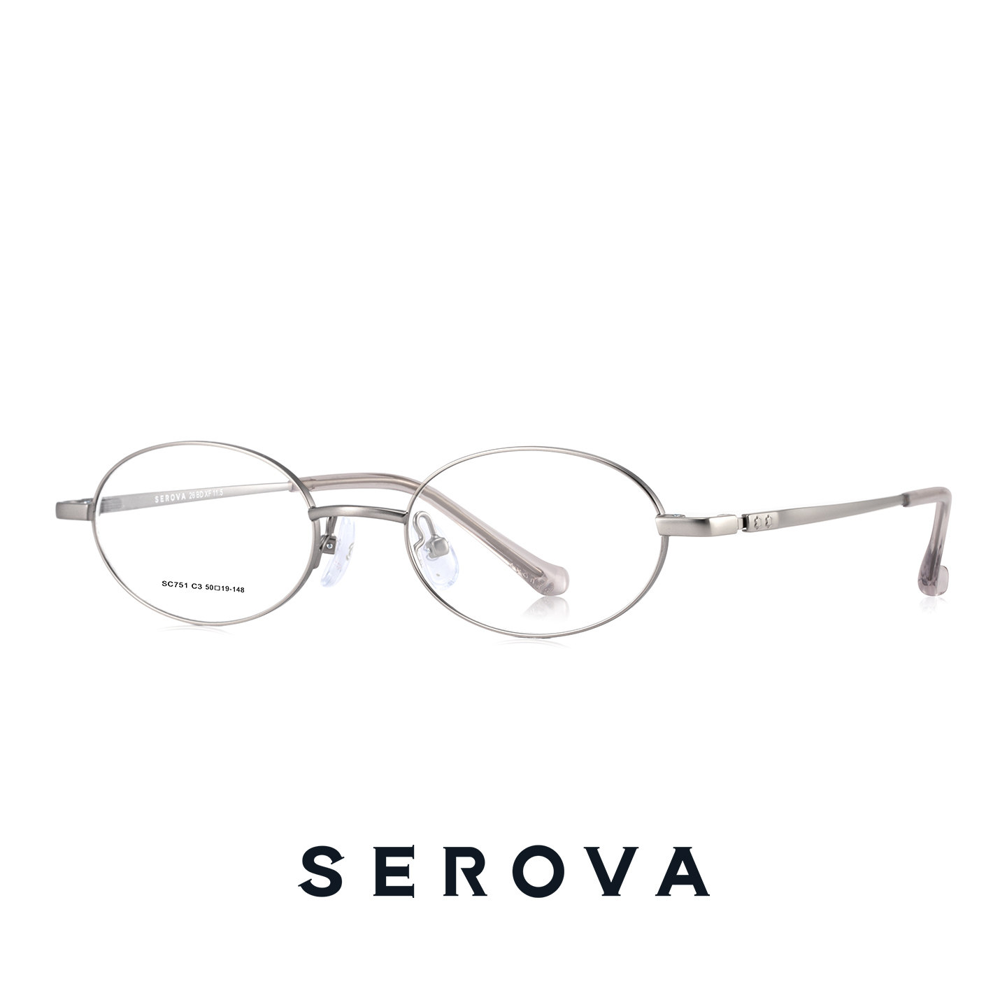 施洛华书呆子金属小框眼镜架女