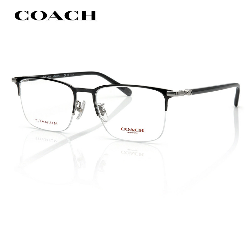 【2026新品】COACH蔻驰超轻钛合金近视眼镜框男HC5208半框镜架女
