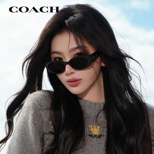 蔻驰复古时尚猫眼债款男女太阳镜