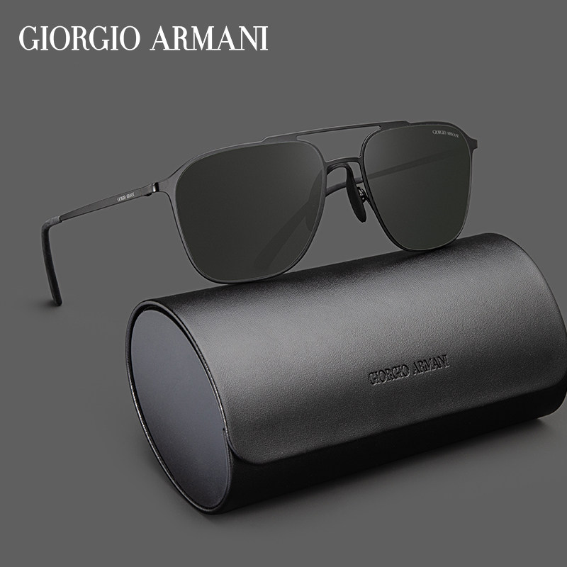 GIORGIO ARMANI/乔治阿玛尼太阳镜男双梁飞行员女墨镜防晒OAR6110