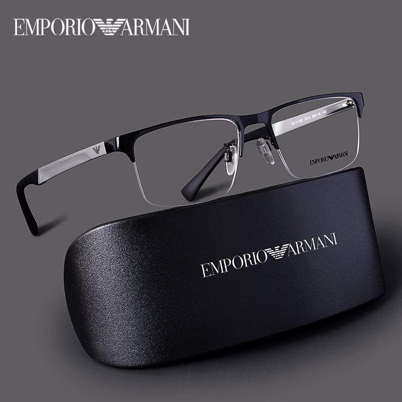 ARMANI阿玛尼EA1110D眼镜框商务半框男士时尚简约近视镜架有度数