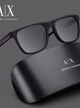 ARMANI阿玛尼时尚百搭太阳镜男AX4080方形板材遮阳防晒驾驶墨镜女