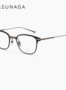 MUSUNAGA增永日本手工超轻纯钛近视眼镜框男MADISON复古百搭镜架