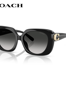 COACH蔻驰板材太阳镜女0HC8422U法式复古个性遮阳百搭潮酷大墨镜