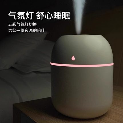 2025新款小型USB加湿器加湿器家用卧室办公室桌面空气教室加湿器雾化补水喷雾送男女生礼品便携喷雾器