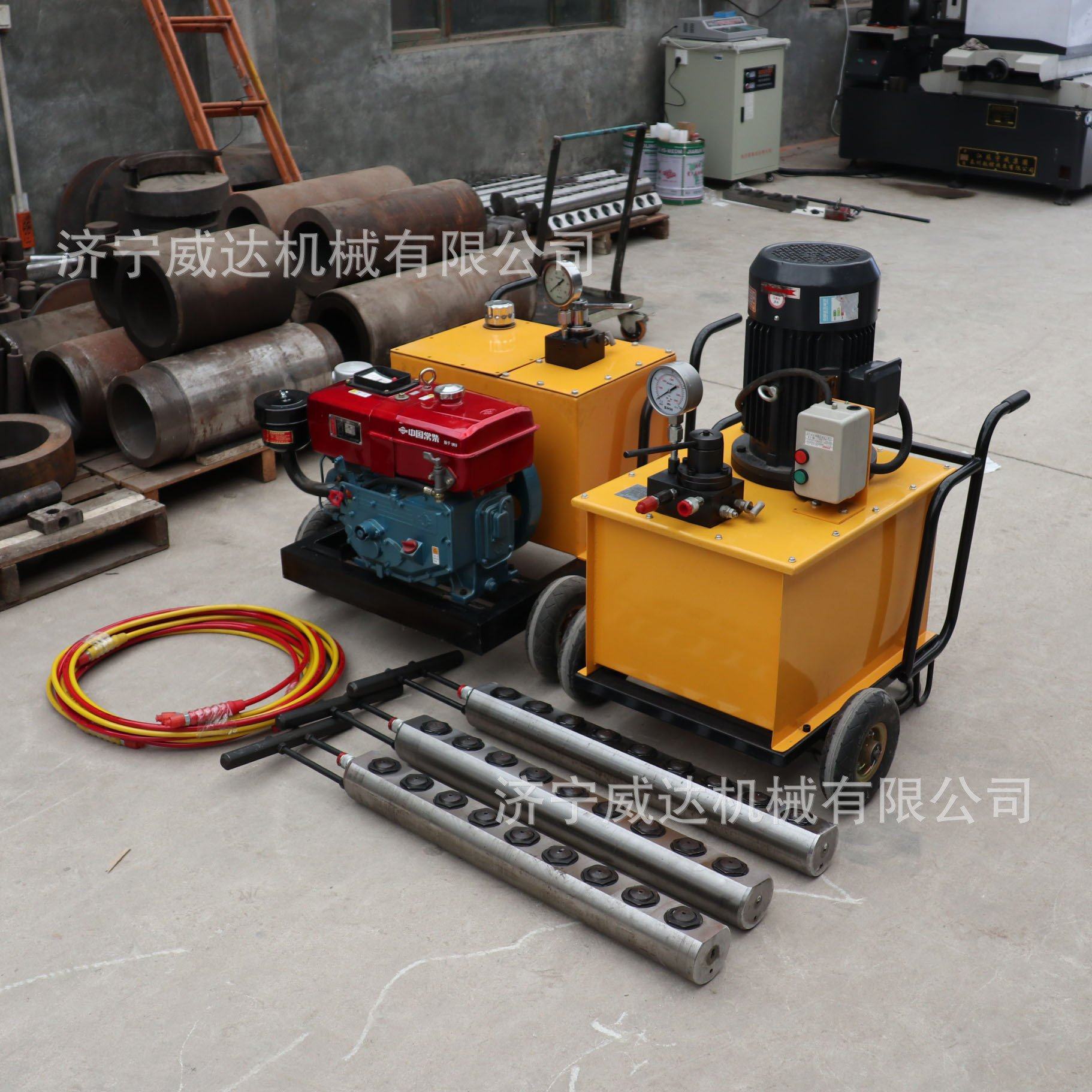 岩石劈裂机大理石矿山开采劈裂棒矿山隧道岩石分裂机